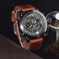 Vintage Dual-Display Waterproof Mechanical Watch