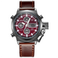 Vintage Dual-Display Waterproof Mechanical Watch