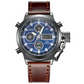 Vintage Dual-Display Waterproof Mechanical Watch