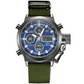 Vintage Dual-Display Waterproof Mechanical Watch