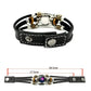 ⏰🎁Glow-in-the-Dark-armband met 12 sterrenbeelden van leer voor mannen en vrouwen (6,9/8,1 inch）