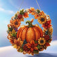 🎃🍂 KOOP 2, KRIJG 1 GRATIS! DIY Pompoen-Diamantkrans – Maak je Eigen Glinsterende Herfstdecoratie | Complete Set met Acrylbasis & Ophangketting ✨