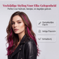 🎨 12-Delige Clip-in Haarextensies – Rechte Stijl – Kies uit Meer dan 10 Prachtige Kleuren, Perfect voor Dagelijks Gebruik en Feestjes 🌈💁‍♀️