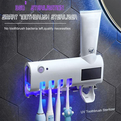 ✨🪥 60% KORTING – Slim Tandenborstelstation | UV-Desinfectie & Tandenborstelopslag | Met Geïntegreerde Tandpastadispenser