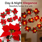 ⏰🎁Kerstster Bloemen Lichtslinger