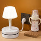 💡🔌 Slim Nachtlampje met Stopcontacten & USB-poorten – Verlichting + Oplaadmogelijkheden in Eén | Compact & Handig voor Slaapkamer en Nachtkastje