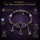 🔮 Paarse Halloween-armband met heksenbedeltjes