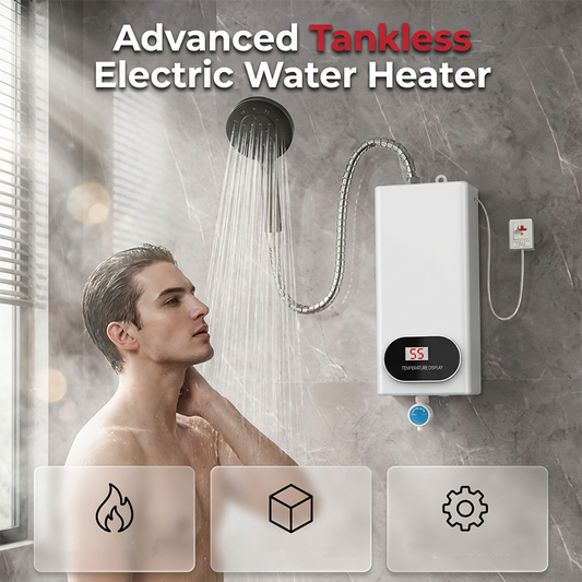 🚰 50% korting! Elektrische waterverwarmer – digitaal display, direct warm water & compact ontwerp. Perfect voor keuken, badkamer & camper! ⚡🔥