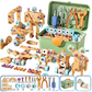 🧰 50% KORTING – Educatieve Bouwset voor Kinderen | 124+ Onderdelen met Elektrische Boor & Opbergbox | Bouwen, Schroeven & Creatief Spelen