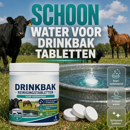 ⏰🎁Sneloplossende reinigingstabletten voor veewaterreservoirs