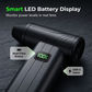 💨 Oplaadbare luchtblazer – 100.000 rpm, 6000 mAh & ingebouwde verlichting. Blaas stof uit toetsenborden, auto & kieren. USB-C! ✨🔋