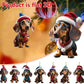 🐕 CHRISTMAS SALE – KOOP 2, KRIJG 1 GRATIS | Puppy Kerstornamenten | 5 Stuks per Set | Voor Kerstboom & Feestdecoratie