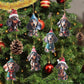 🐕 CHRISTMAS SALE – KOOP 2, KRIJG 1 GRATIS | Puppy Kerstornamenten | 5 Stuks per Set | Voor Kerstboom & Feestdecoratie