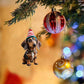 🐕 CHRISTMAS SALE – KOOP 2, KRIJG 1 GRATIS | Puppy Kerstornamenten | 5 Stuks per Set | Voor Kerstboom & Feestdecoratie