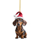 🐕 CHRISTMAS SALE – KOOP 2, KRIJG 1 GRATIS | Puppy Kerstornamenten | 5 Stuks per Set | Voor Kerstboom & Feestdecoratie