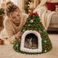 ⏰🎁Gezellige Kerstboom Kattenmand