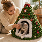 ⏰🎁Gezellige Kerstboom Kattenmand