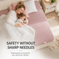 🛏️FLASH SALE! Naaldvrije Lakenspanners – Compacte ABS-Clips, Kliksluiting – Zonder Naald, Stevig Vast – 6 of 10 Stuks – Blauw, Roze of Transparant! ✨