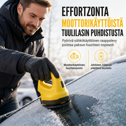 ❄️🚗 Black Friday: geen ijskrabben meer! Deze elektrische voorruitreiniger laat een roterende schijf het ijs voor je verwijderen – zonder koude handen.