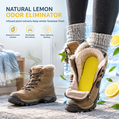 ⏰🎁Lemon Scented Shoe Deodorizer Patches Odor Eliminating Stickers for Sneakers and Insoles 10 Pieces