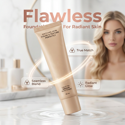 💧Verzorgende Skincare-Foundation — ademend, voor een natuurlijk egale en stralende huid✨