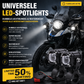 🏍️ Universele LED-Spotlights – Dubbele Lichtbundel & Waterbestendig 💡
