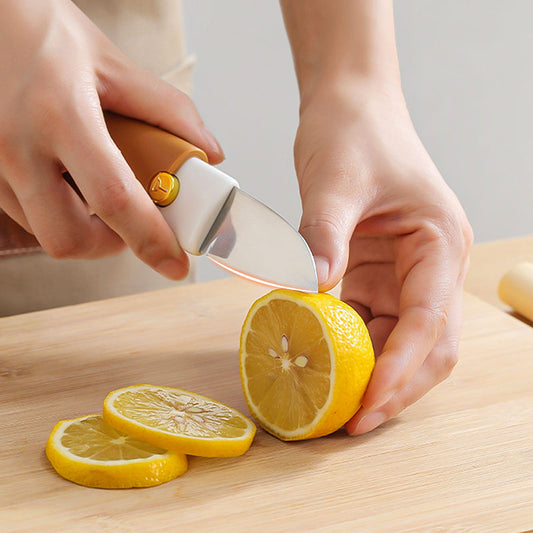 Keuken benodigdheden-Draagbare kleine 2-in-1 fruitmes en dunschiller